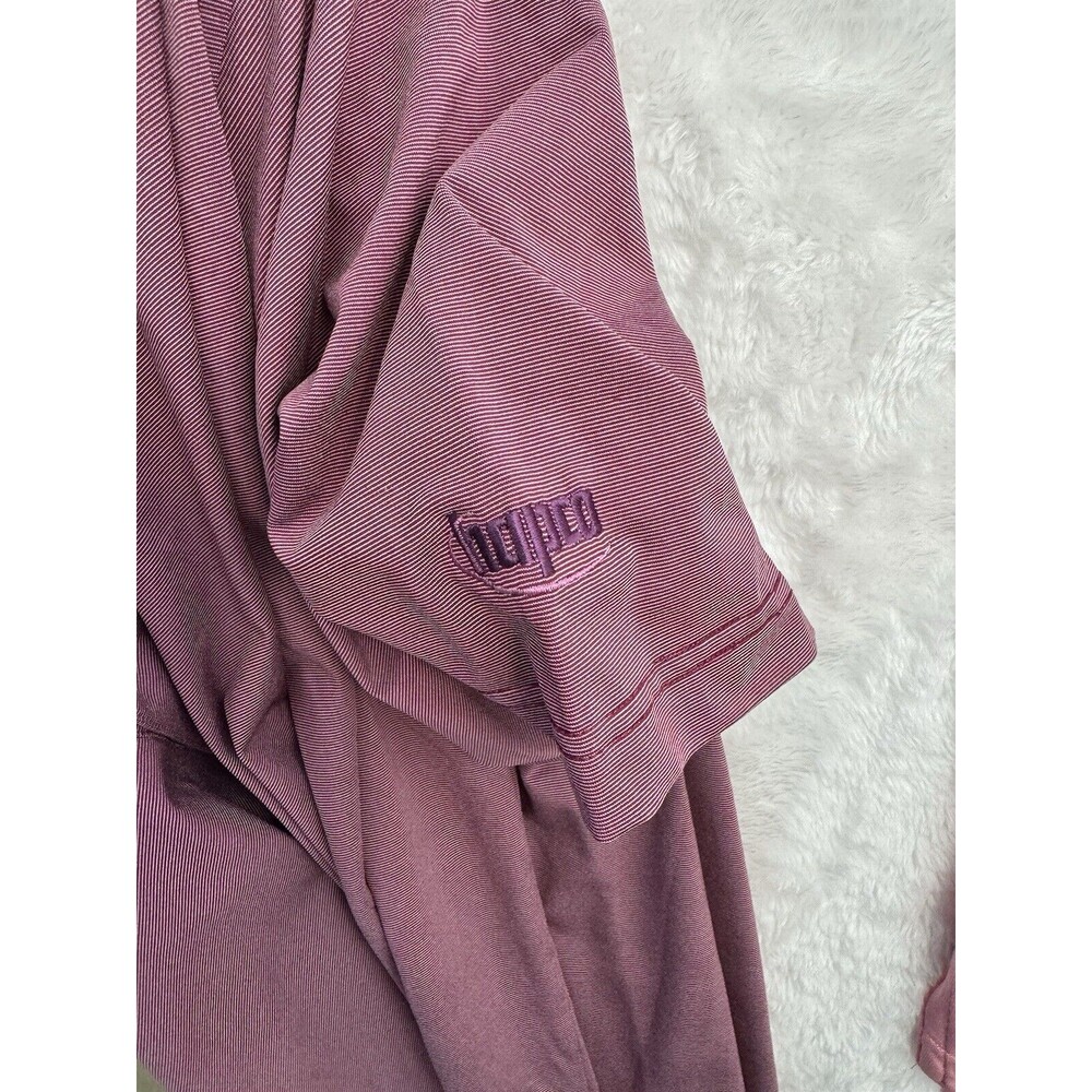 Turtleson Burgundy Golf Polo Shirt Mens Tour Performance Size Large - Picture 6 of 6